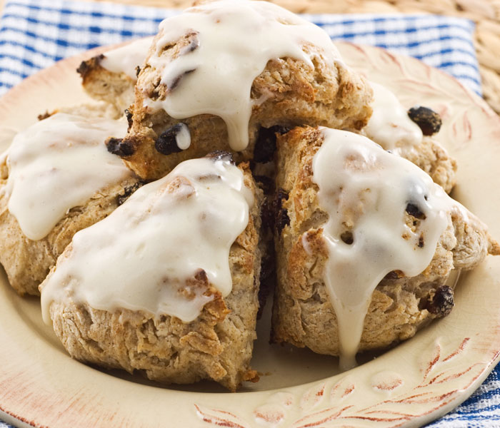 Camp Coffee Iced Scones